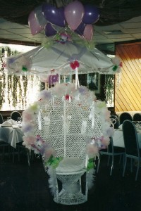 CHAIR, UBRELLA AND BALLOONS RENTAL